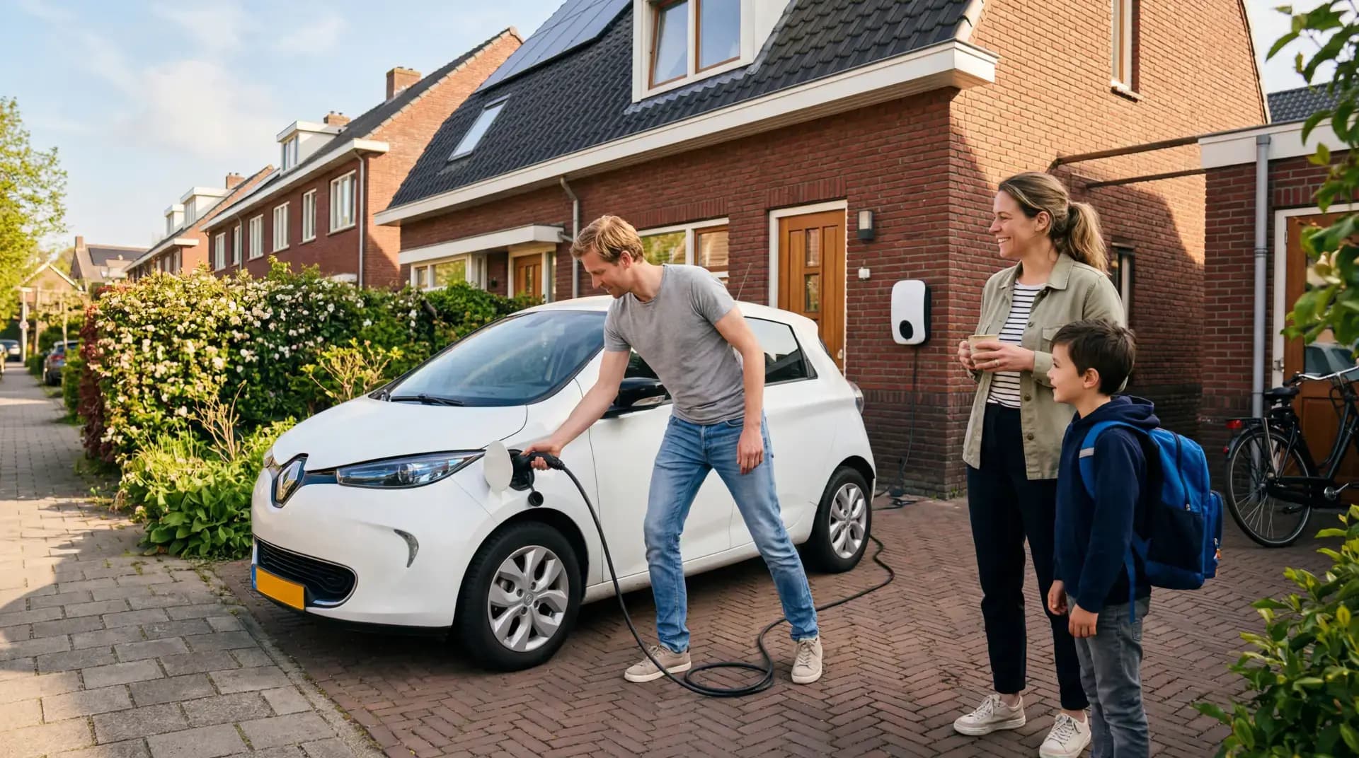 Laadpaal voor elektrische auto op oprit — advies over slim laden, installatie en lastmanagement