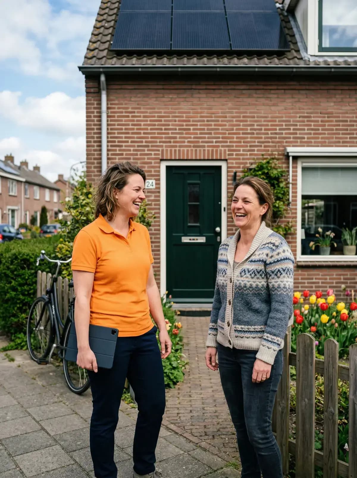 Bespreking zonne-energie oplossingen in kantoor